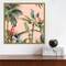 Tropicano II (Parrot in Palm) by Eva Watts 16-in. W x 16-in. H. Canvas Wall Art Print Framed in Gold